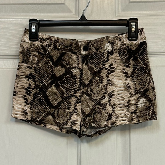 Depri Snakeskin Short Shorts | Size S EUC - Picture 3 of 10